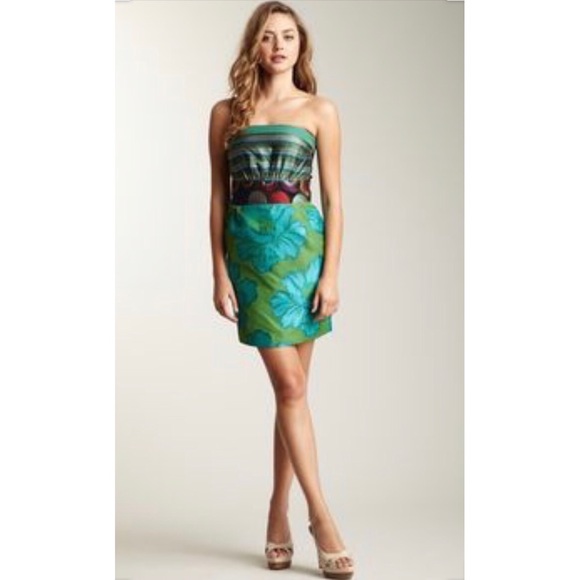 Desigual Dresses & Skirts - Desigual Strapless Multicolored Mini w/pockets